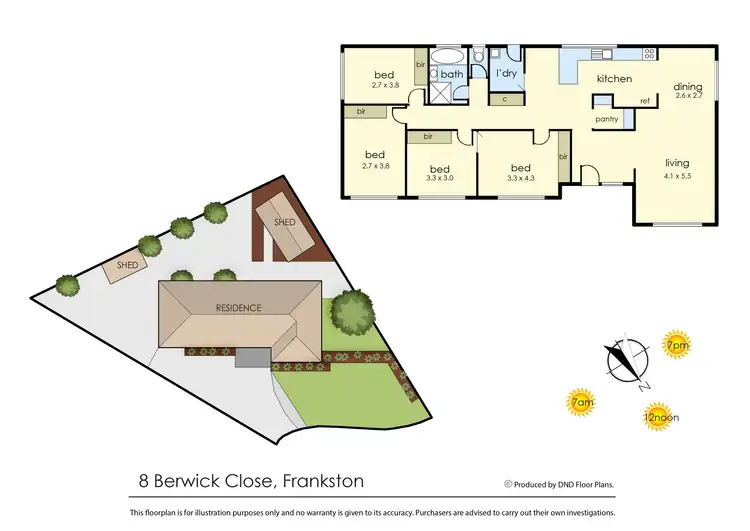 Floorplan of Homely house listing, 8 Berwick Close, Frankston VIC 3199