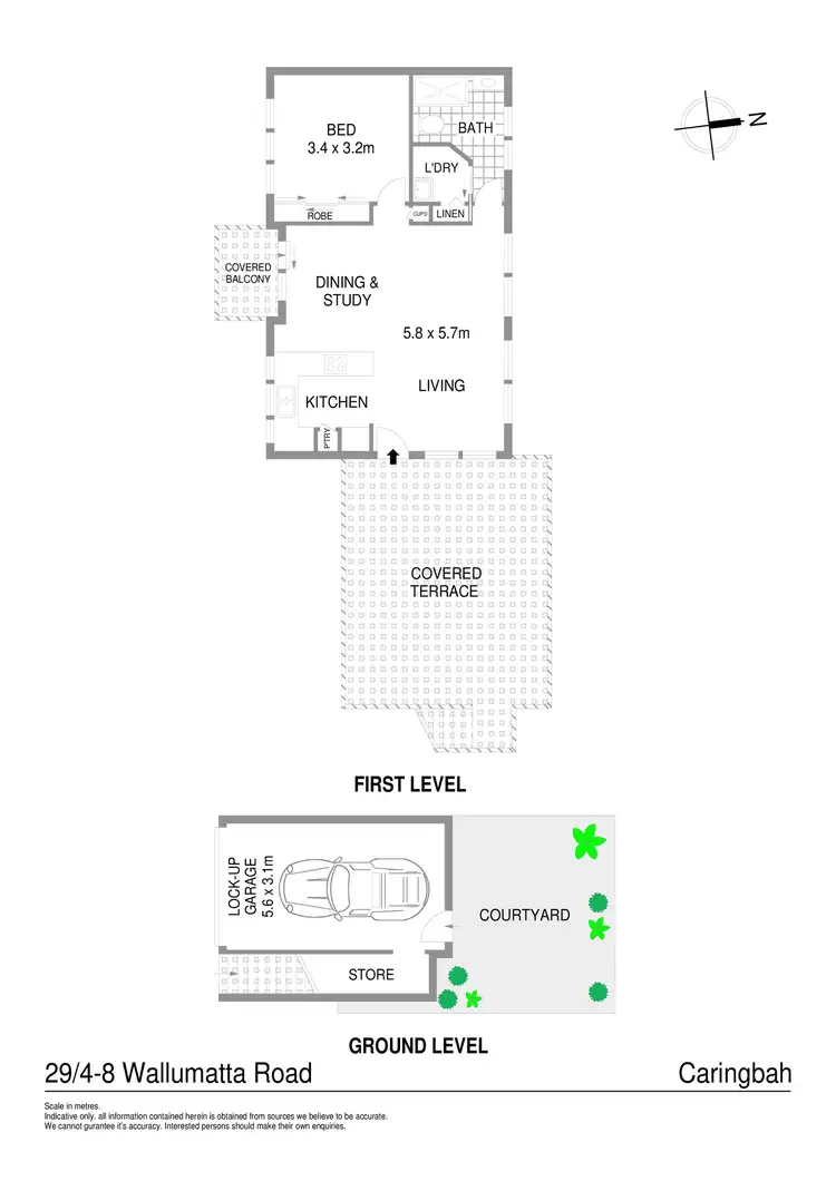 Floorplan of Homely villa listing, 29/4-8 Wallumatta Road, Caringbah NSW 2229