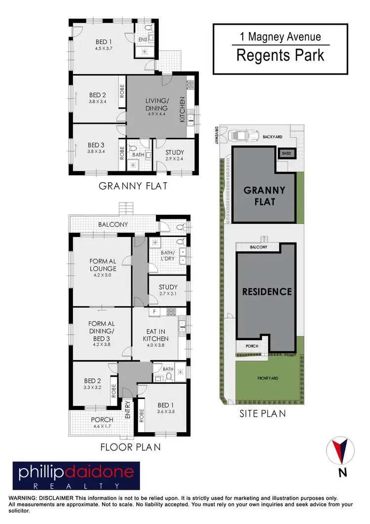 Floorplan of Homely house listing, 1 Magney Avenue, Regents Park NSW 2143