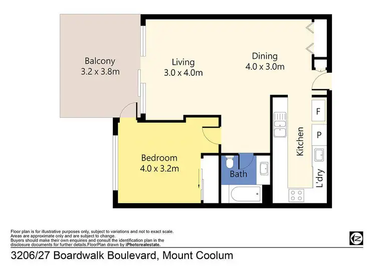 Floorplan of Homely unit listing, 3206/27 Boardwalk Boulevard, Mount Coolum QLD 4573