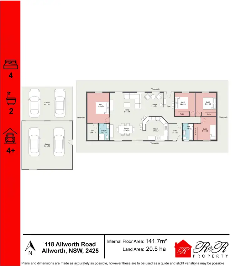 Floorplan of Homely rural property listing, 118 Allworth Road, Allworth NSW 2425