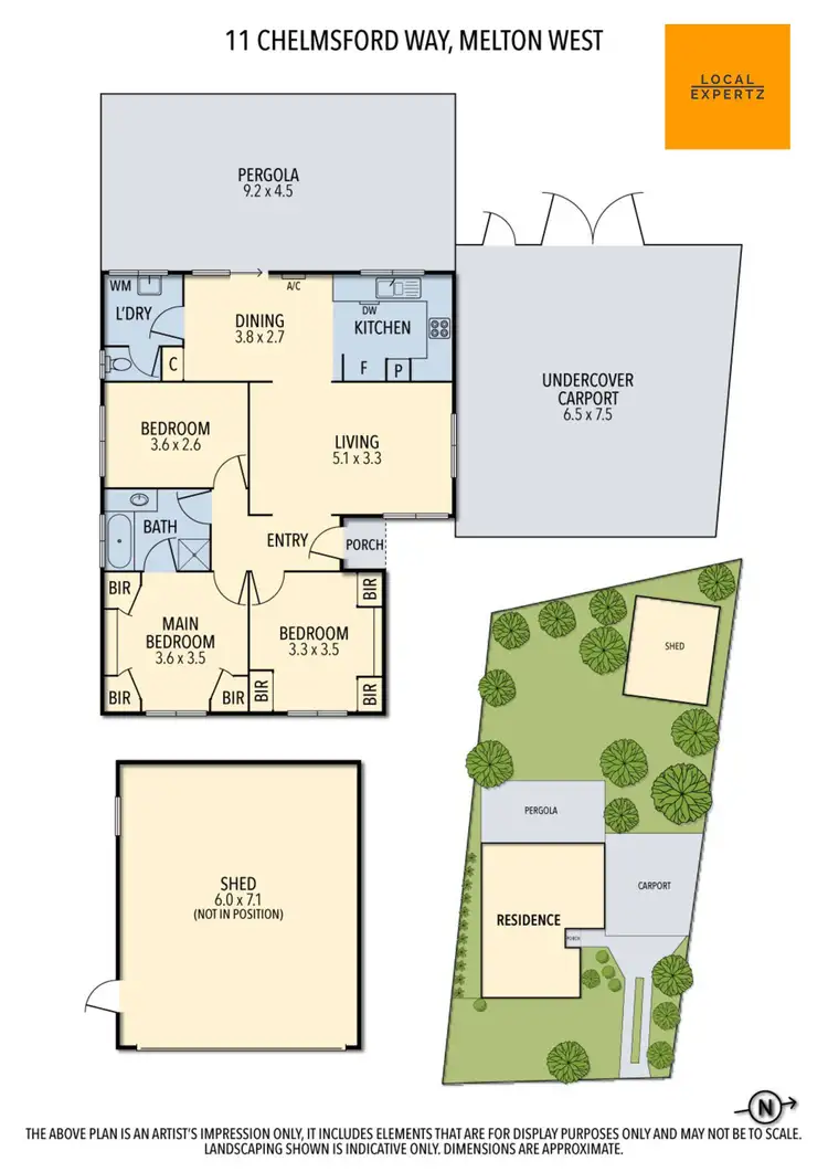 Floorplan of Homely house listing, 11 Chelmsford Way, Melton West VIC 3337