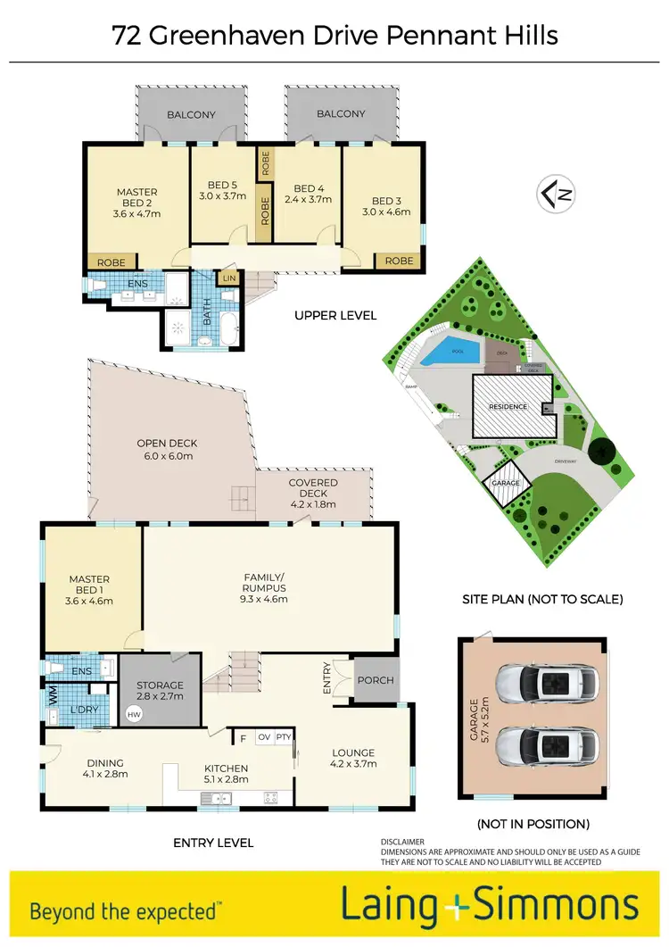 Floorplan of Homely house listing, 72 Greenhaven Drive, Pennant Hills NSW 2120
