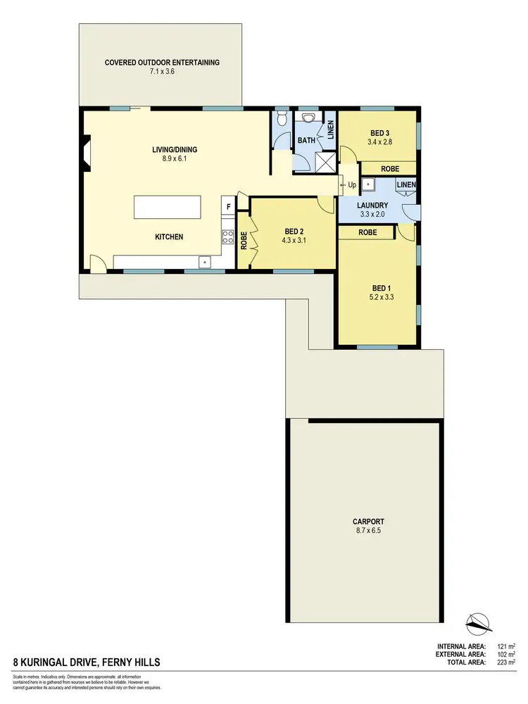 Floorplan of Homely house listing, 8 Kuringal Drive, Ferny Hills QLD 4055