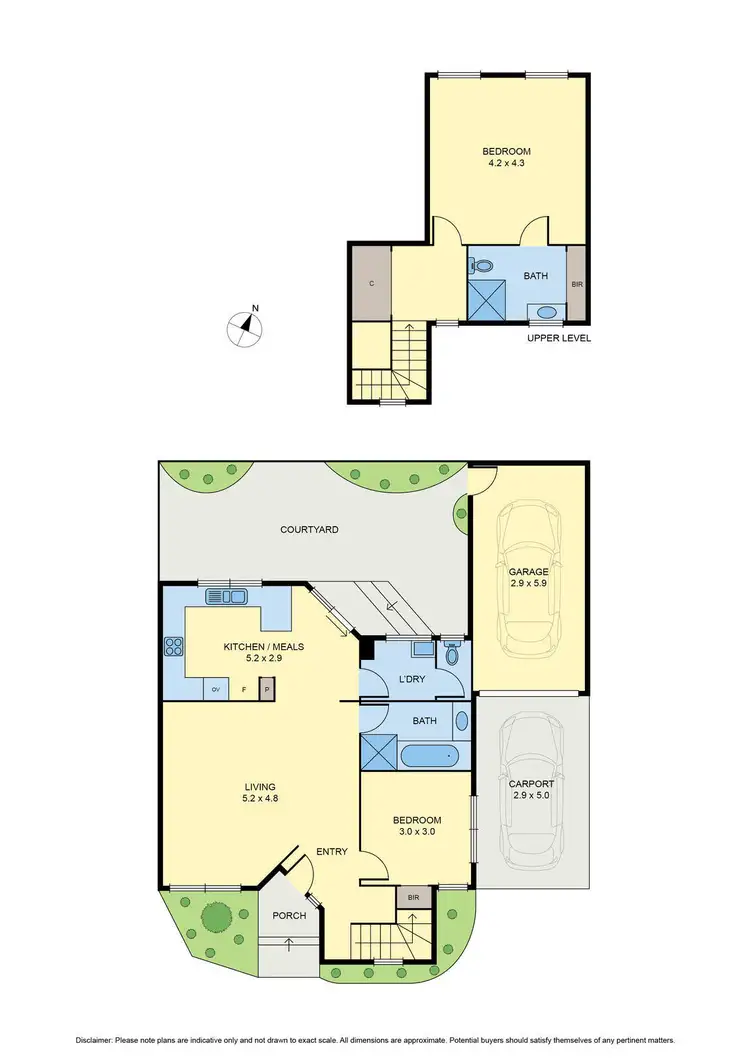 Floorplan of Homely townhouse listing, 2/234 Pascoe Vale Road, Essendon VIC 3040