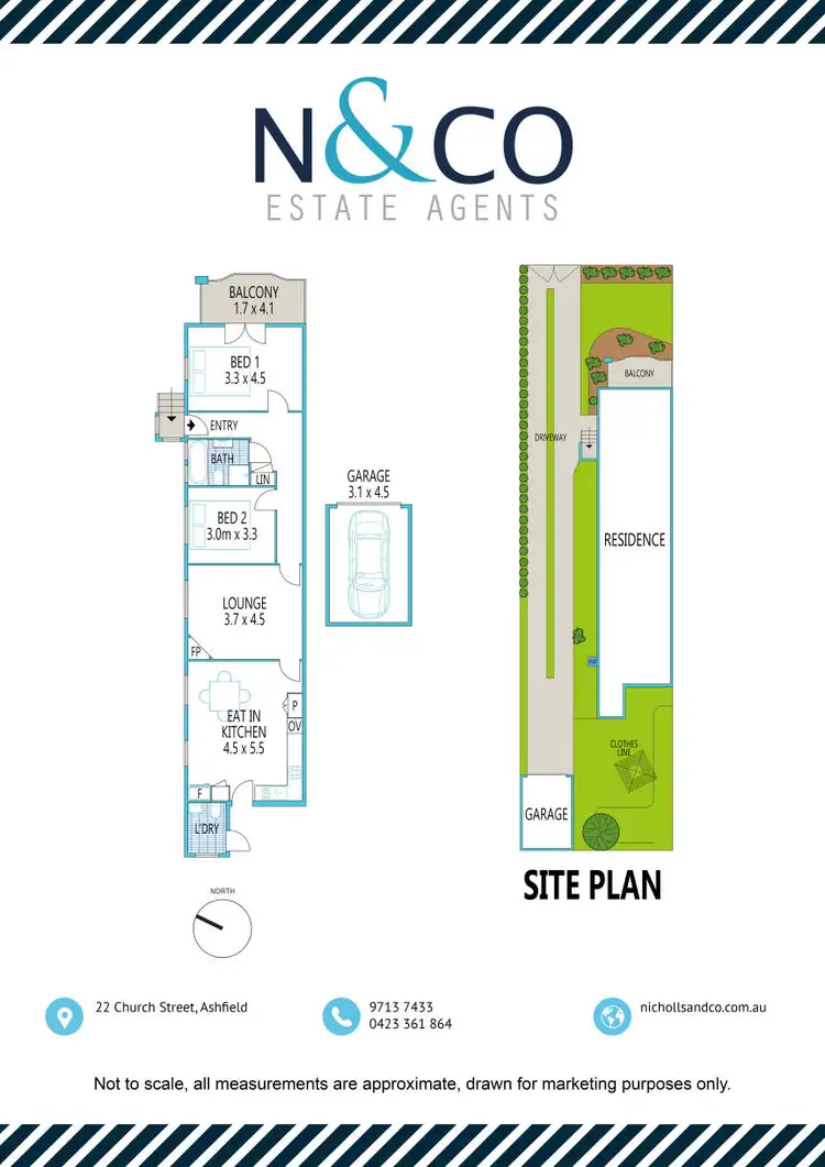 Floorplan of Homely semi-detached listing, 22 Church Street, Ashfield NSW 2131