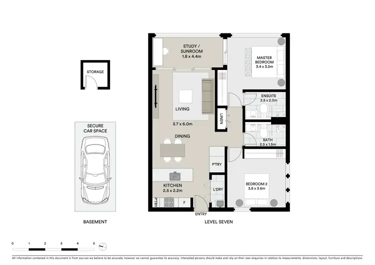 Floorplan of Homely apartment listing, 707/150 Pacific Highway, North Sydney NSW 2060