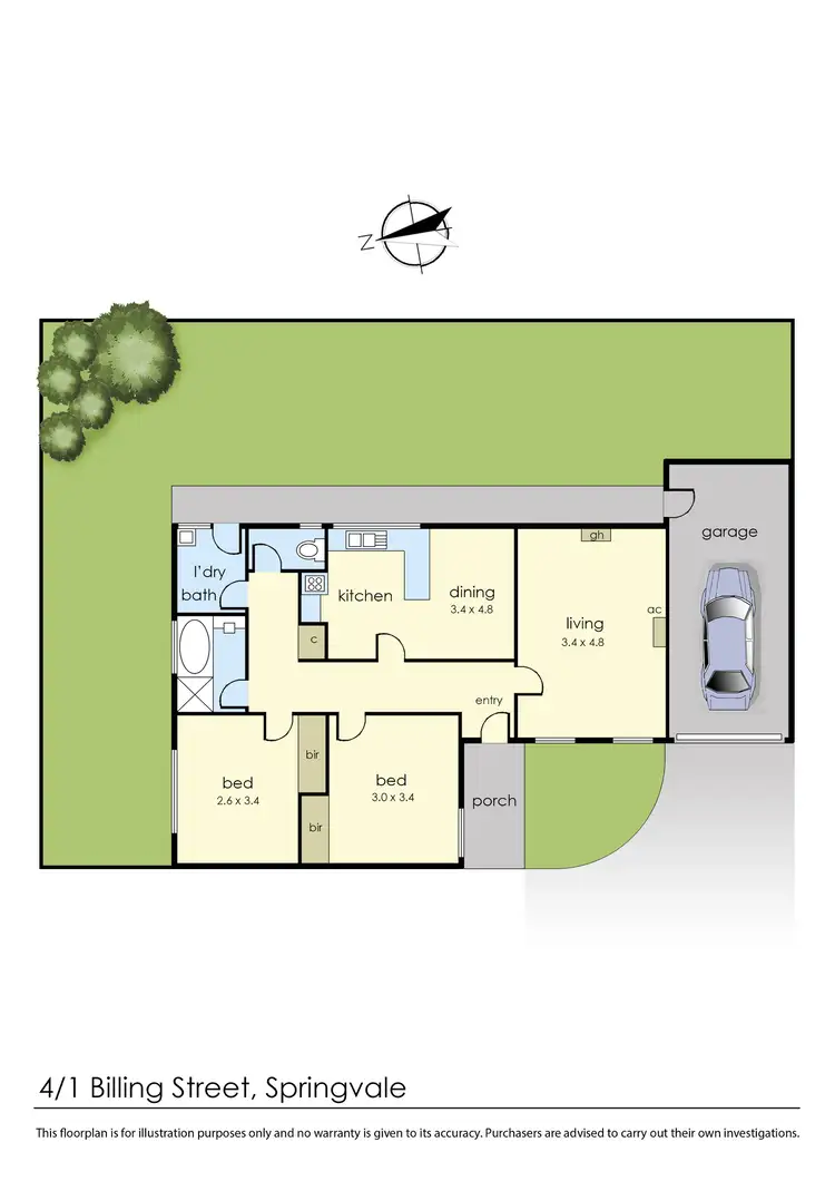 Floorplan of Homely unit listing, 4/1A Billing Street, Springvale VIC 3171