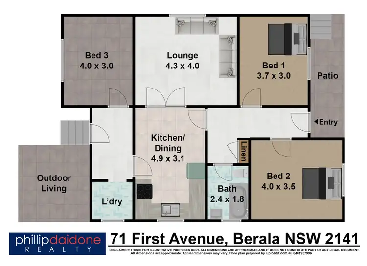 Floorplan of Homely house listing, 71 First Avenue, Berala NSW 2141