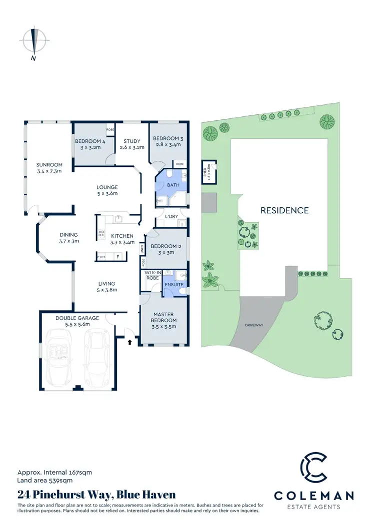 Floorplan of Homely house listing, 24 Pinehurst Way, Blue Haven NSW 2262