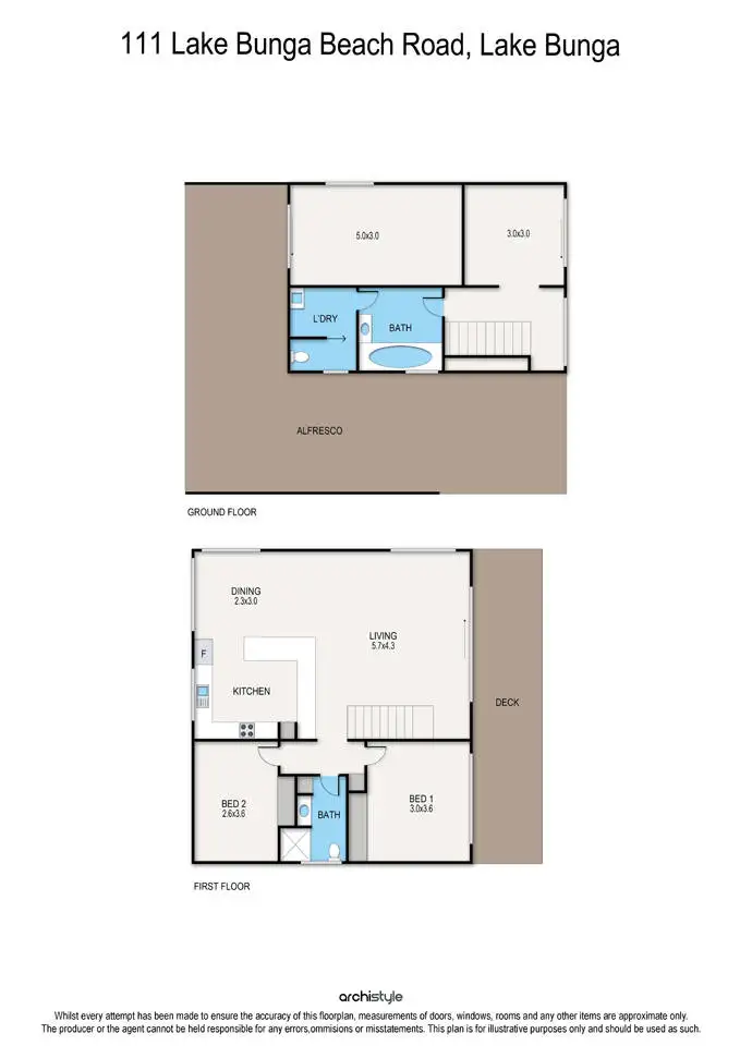 Floorplan of Homely house listing, 111 Lake Bunga Beach Road, Lake Bunga VIC 3909