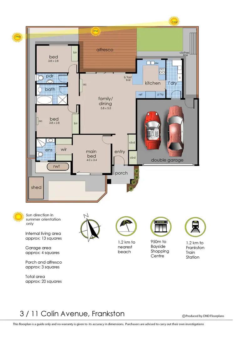 Floorplan of Homely unit listing, 3/11 Colin Avenue, Frankston VIC 3199