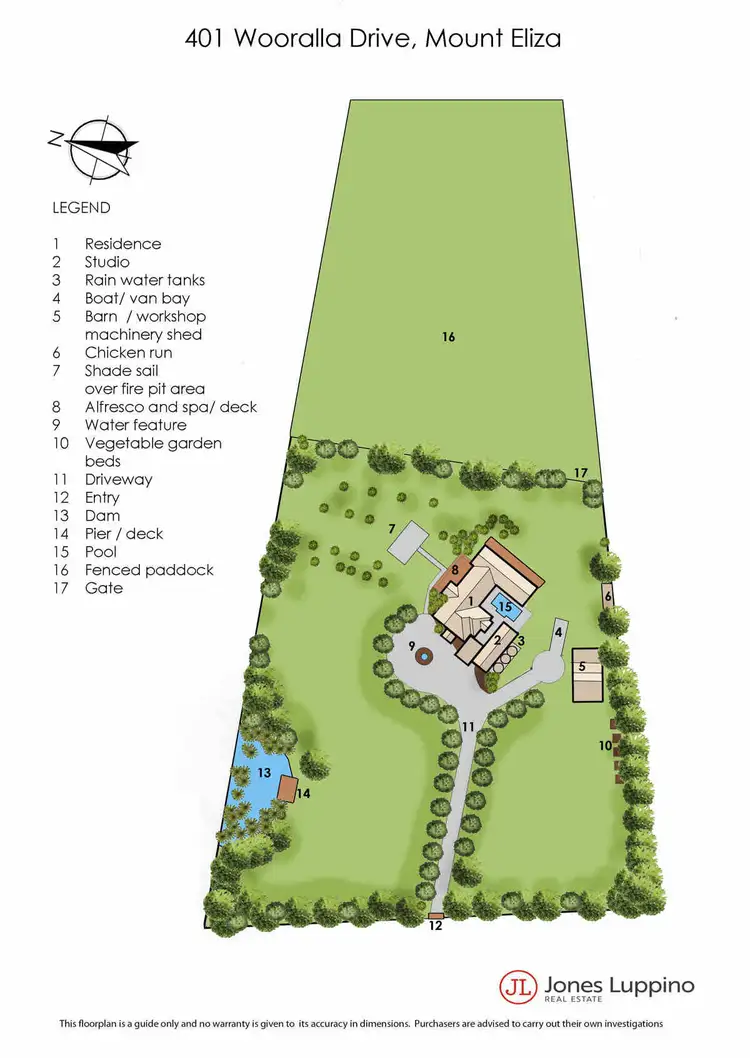 Floorplan of Homely rural property listing, 401 Wooralla Drive, Mount Eliza VIC 3930