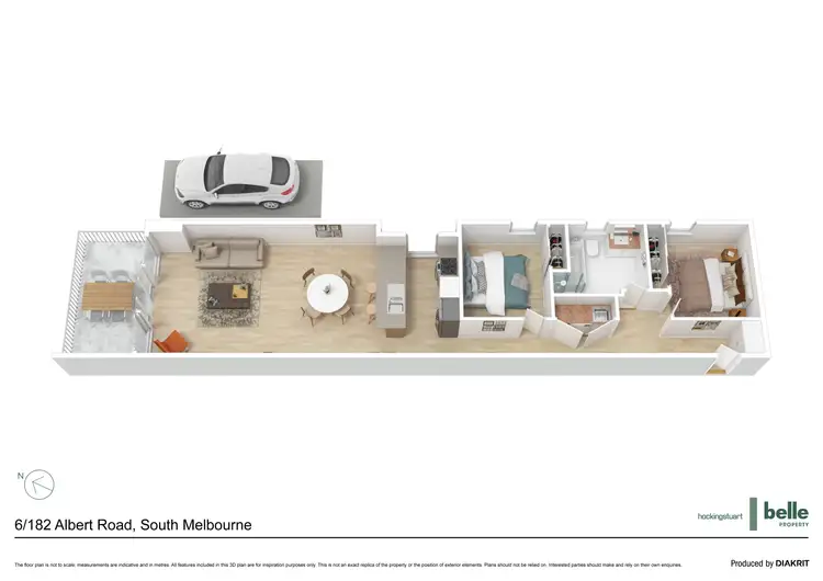 Floorplan of Homely apartment listing, 6/182 Albert Road, South Melbourne VIC 3205