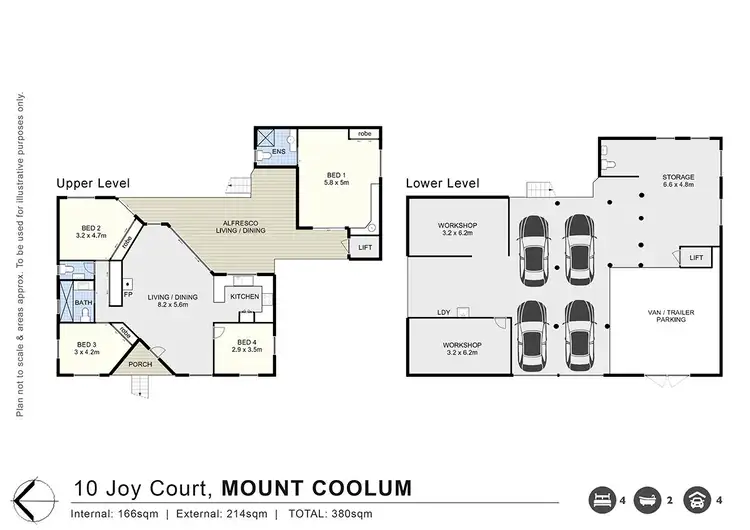 Floorplan of Homely house listing, 10 Joy Court, Mount Coolum QLD 4573