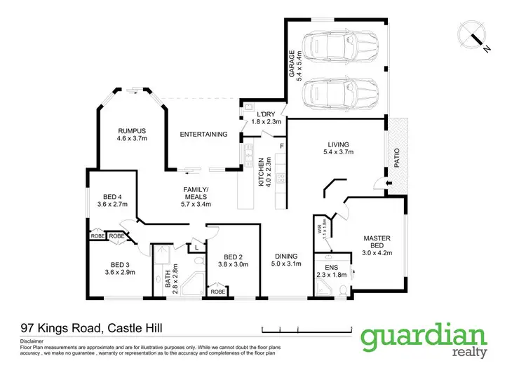 Floorplan of Homely house listing, 97 Kings Road, Castle Hill NSW 2154