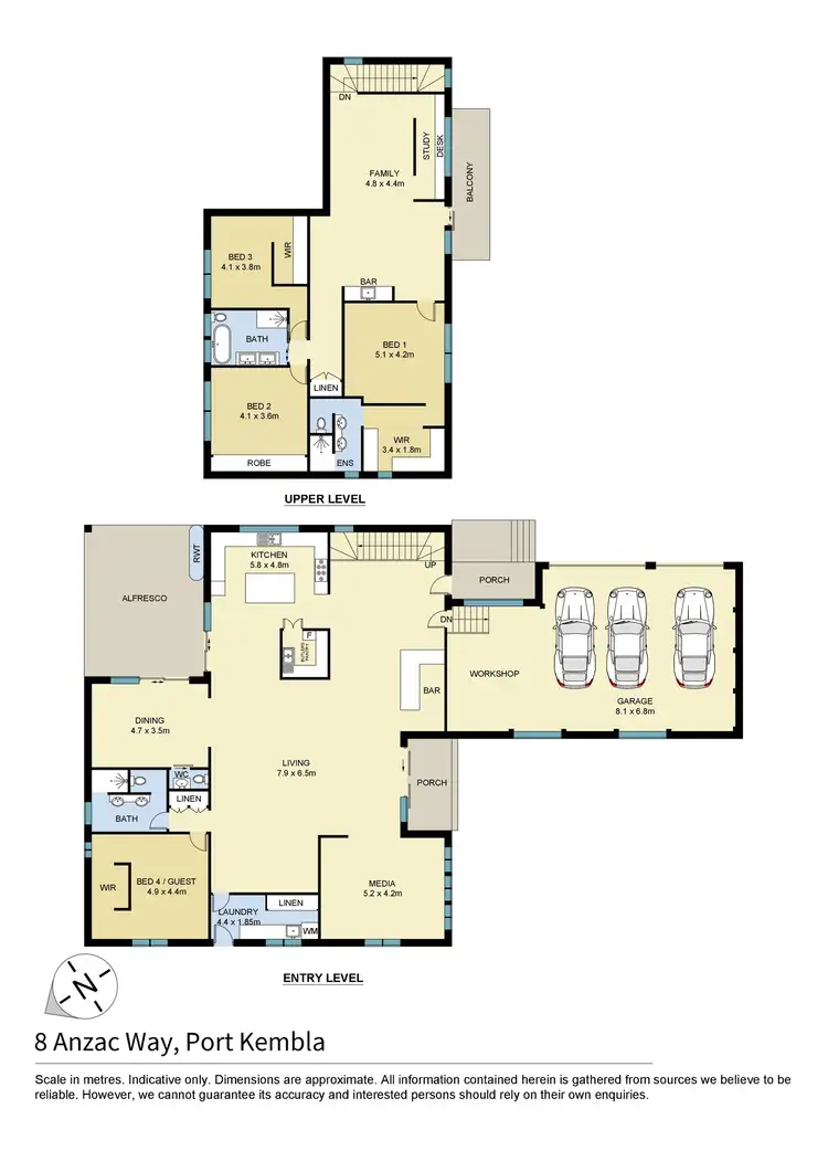 Floorplan of Homely house listing, 8 Anzac Way, Port Kembla NSW 2505