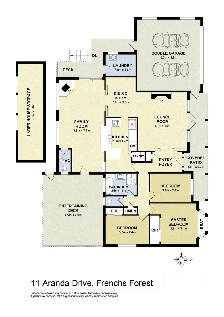 Floorplan of Homely house listing, 11 Aranda Drive, Frenchs Forest NSW 2086