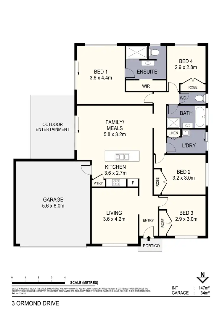 Floorplan of Homely house listing, 3 Ormond Drive, Marong VIC 3515