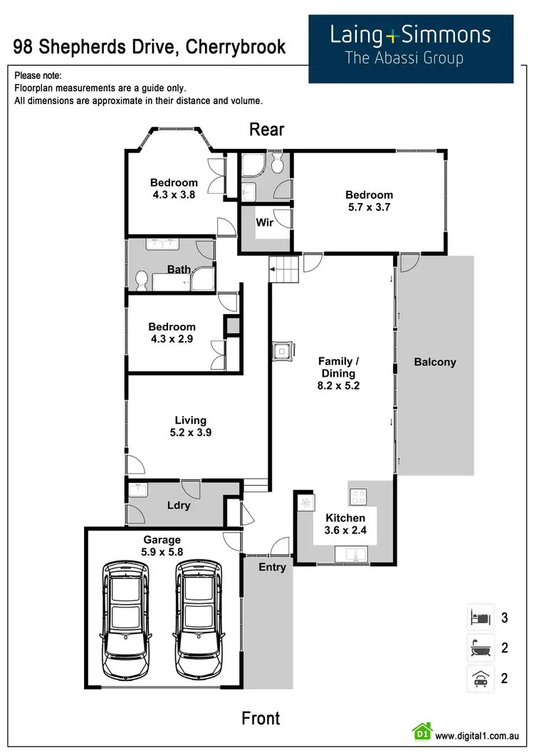 Floorplan of Homely house listing, 98 Shepherds Drive, Cherrybrook NSW 2126
