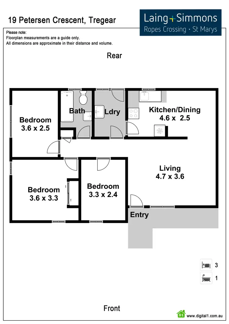 Floorplan of Homely house listing, 19 Petersen Crescent, Tregear NSW 2770