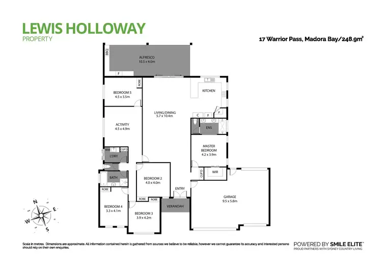 Floorplan of Homely house listing, 17 Warrior Pass, Madora Bay WA 6210