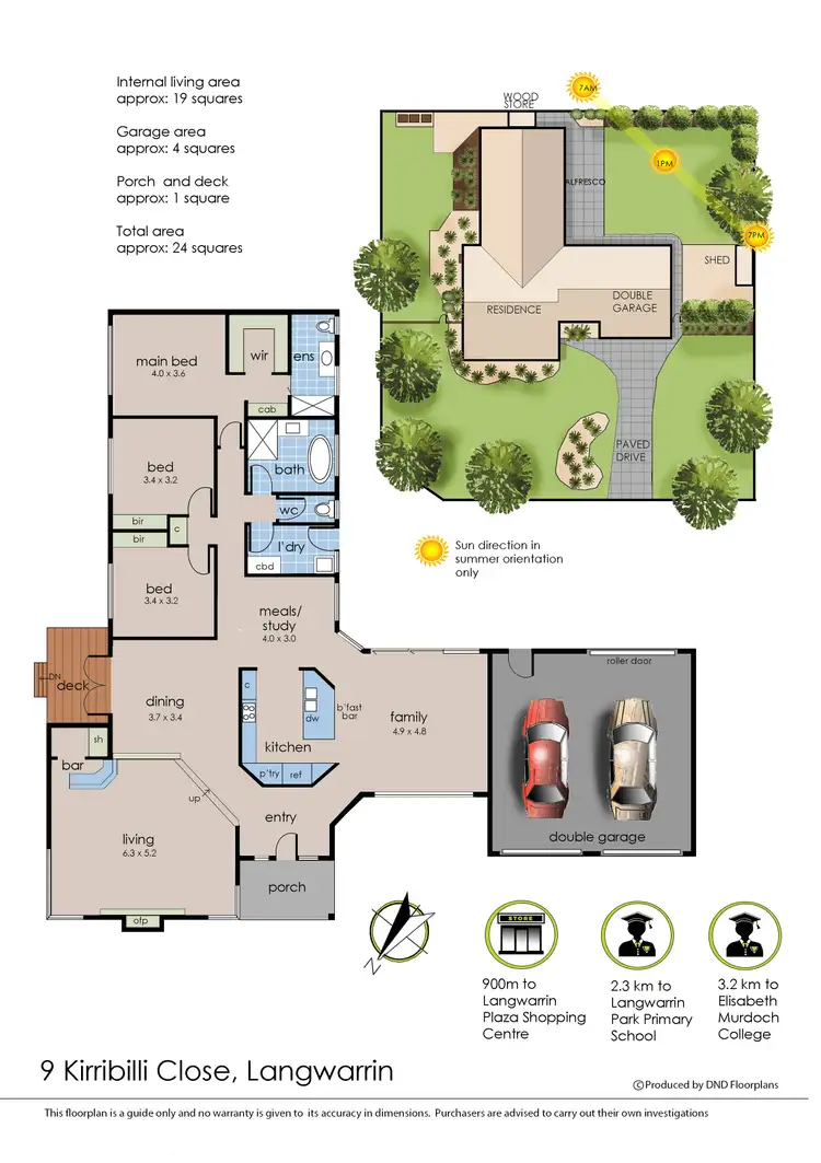 Floorplan of Homely house listing, 9 Kirribilli Close, Langwarrin VIC 3910