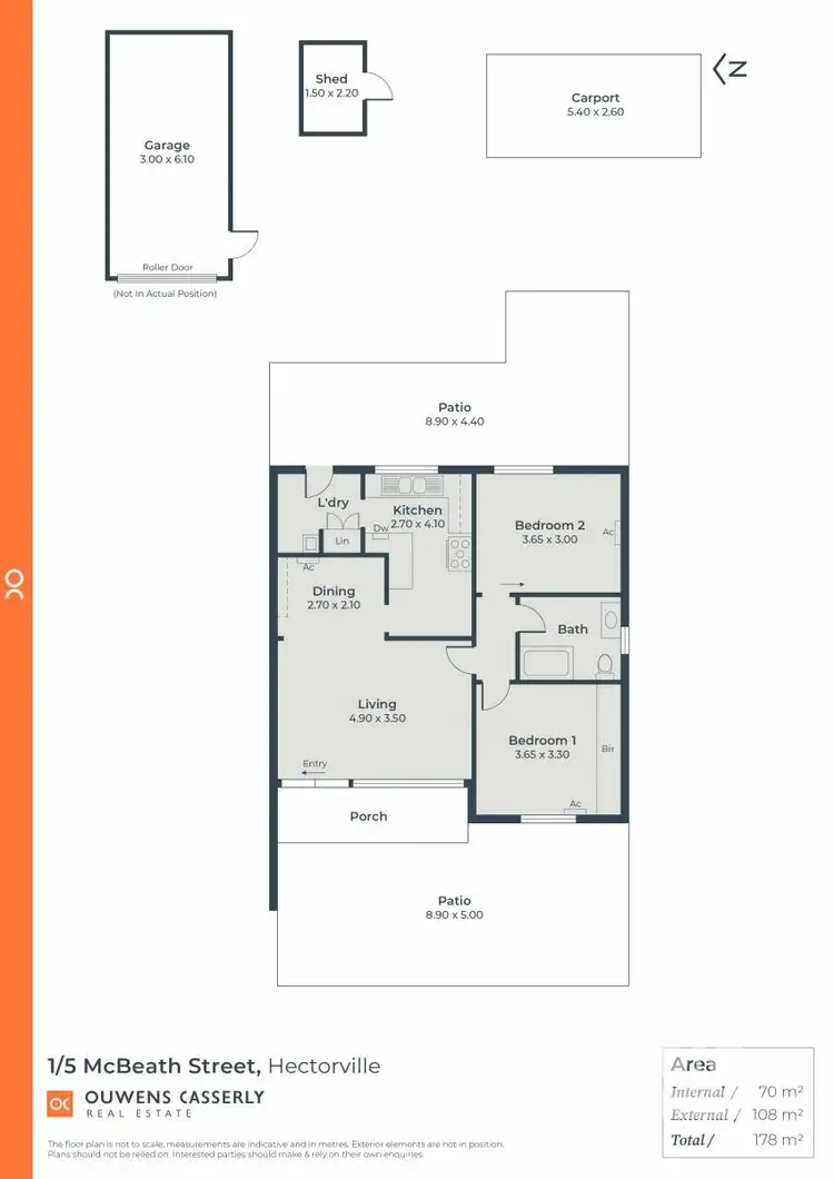 Floorplan of Homely apartment listing, 1/5 McBeath Street, Hectorville SA 5073