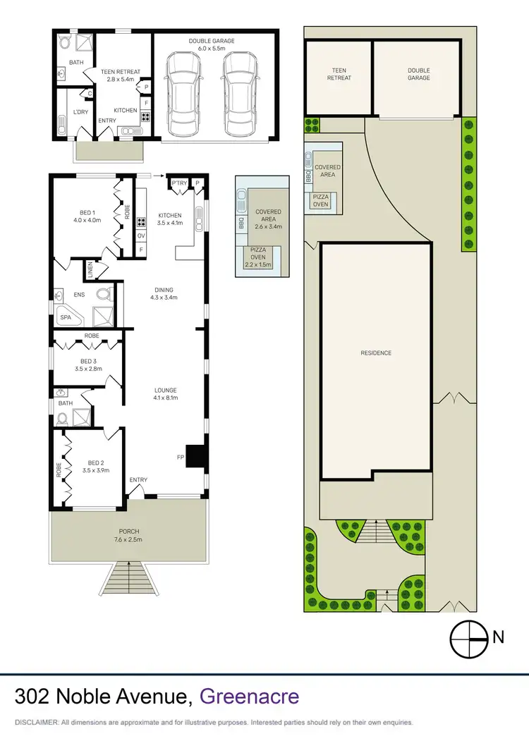 Floorplan of Homely house listing, 302 Noble Avenue, Greenacre NSW 2190