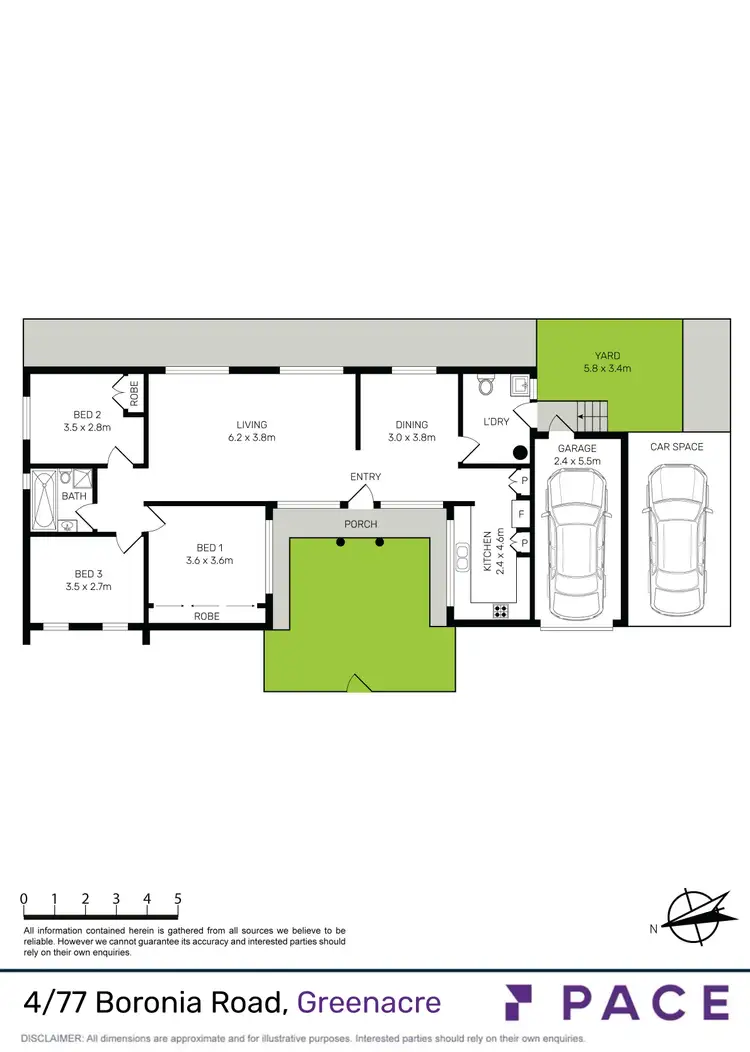 Floorplan of Homely villa listing, 4/77 Boronia Road, Greenacre NSW 2190