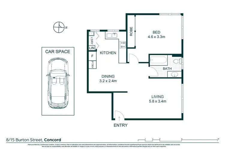 Floorplan of Homely apartment listing, 8/15 Burton Street, Concord NSW 2137