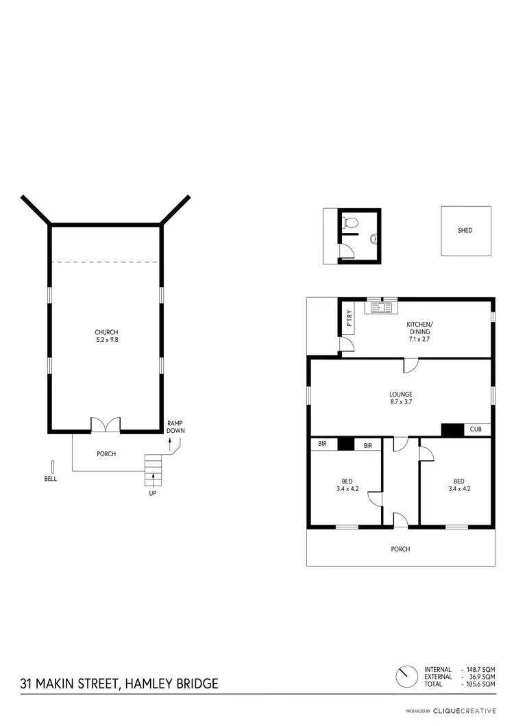 Floorplan of Homely rural property listing, 31 Makin Street, Hamley Bridge SA 5401