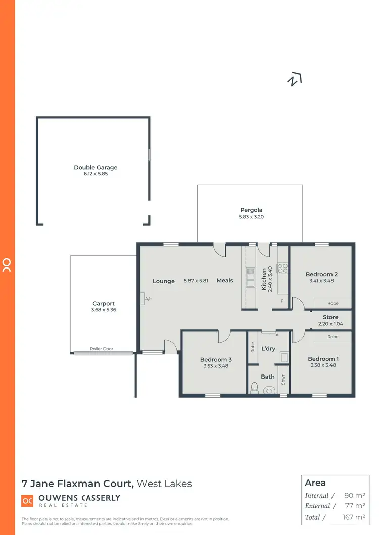Floorplan of Homely house listing, 7 Jane Flaxman Court, West Lakes SA 5021
