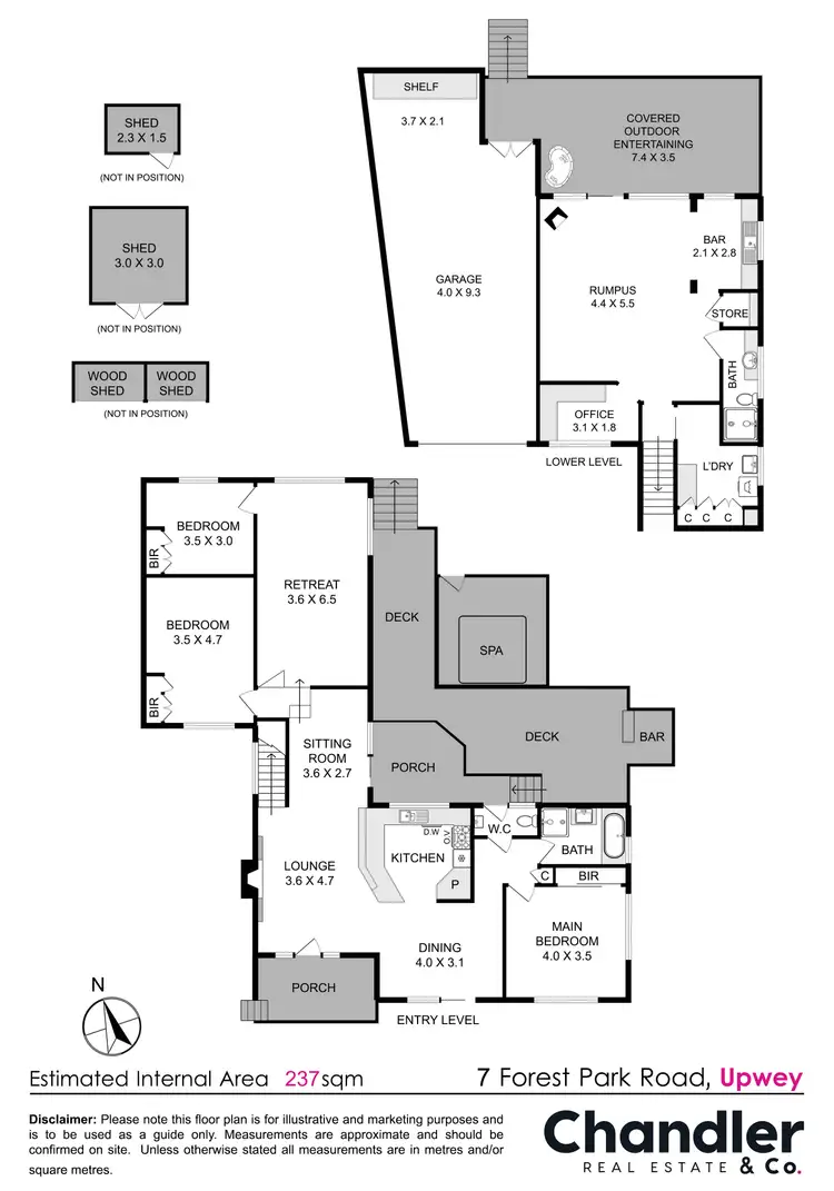 Floorplan of Homely house listing, 7 Forest Park Road, Upwey VIC 3158