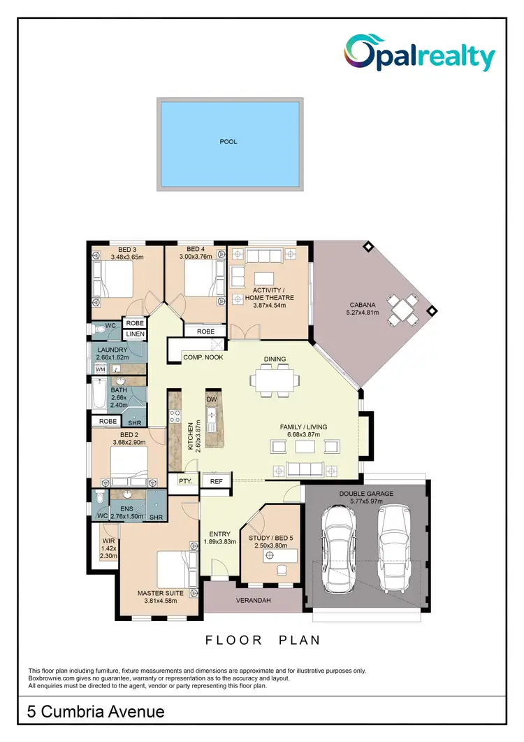 Floorplan of Homely house listing, 5 Cumbria Avenue, Waikiki WA 6169