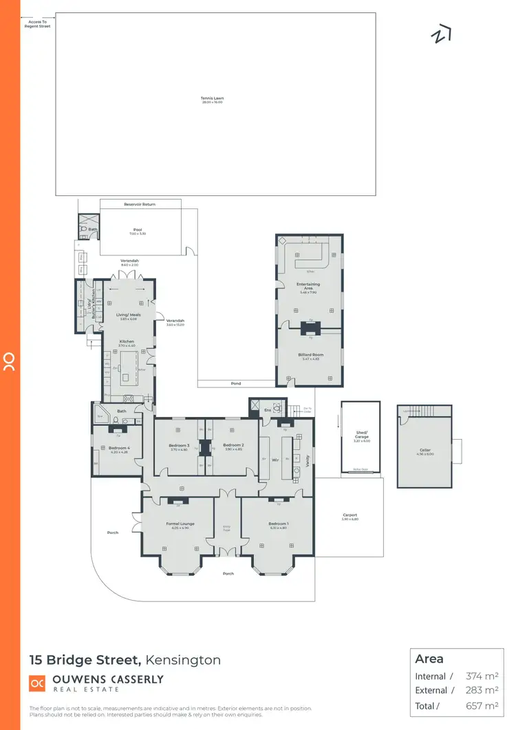 Floorplan of Homely house listing, 15 Bridge Street, Kensington SA 5068