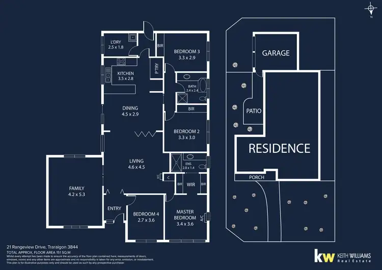 Floorplan of Homely house listing, 21 Rangeview Drive, Traralgon VIC 3844