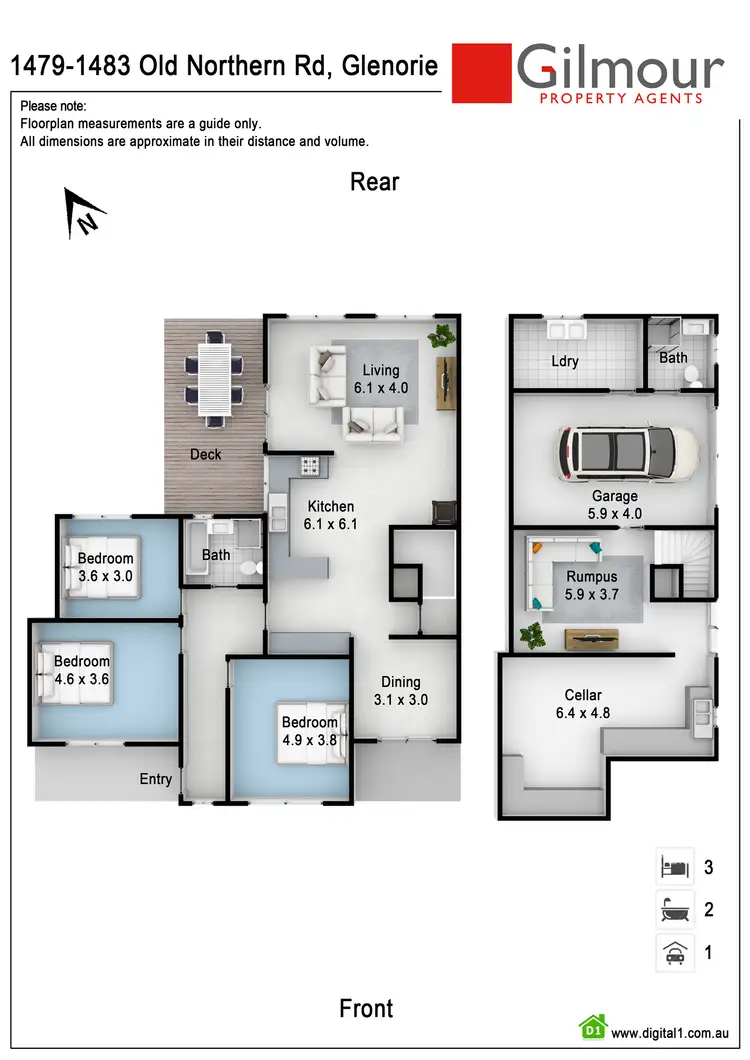 Floorplan of Homely rural property listing, 1479-1483 Old Northern Road, Glenorie NSW 2157