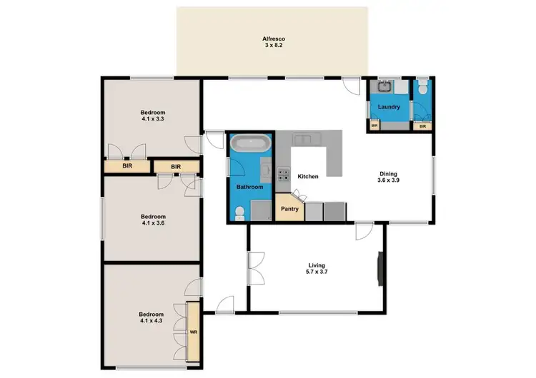 Floorplan of Homely house listing, 19 Young Street, Drouin VIC 3818