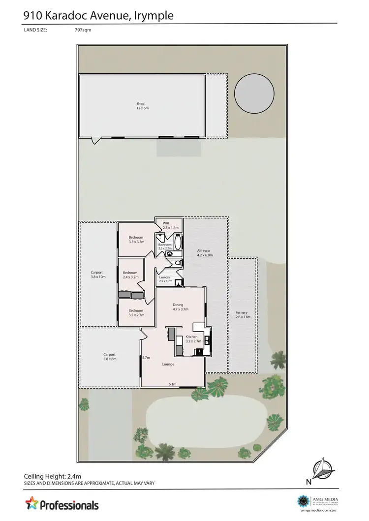 Floorplan of Homely house listing, 910 Karadoc Avenue, Irymple VIC 3498