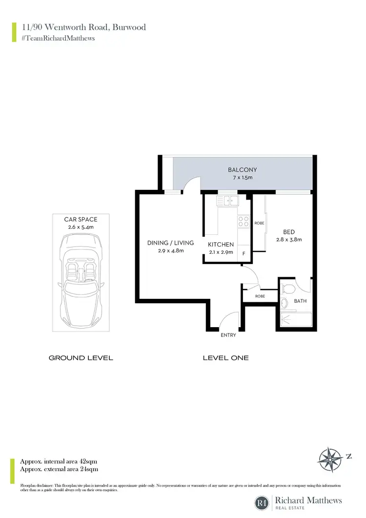 Floorplan of Homely apartment listing, 11/90-96 Wentworth Road, Burwood NSW 2134