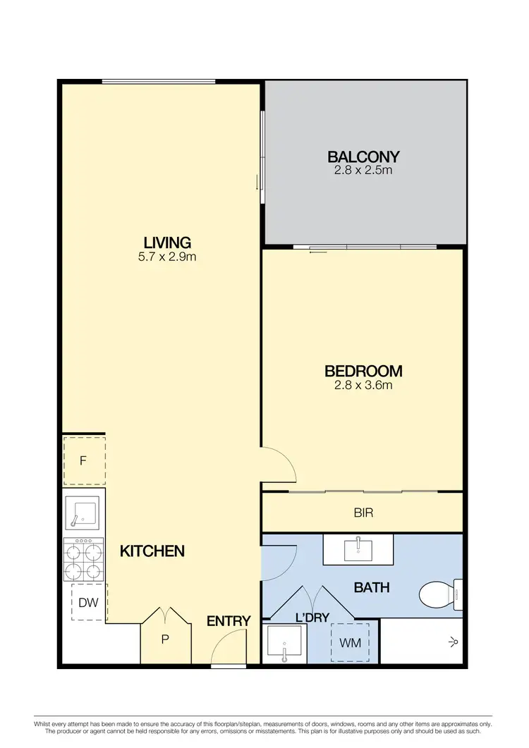Floorplan of Homely unit listing, 204/699B Barkly Street, West Footscray VIC 3012