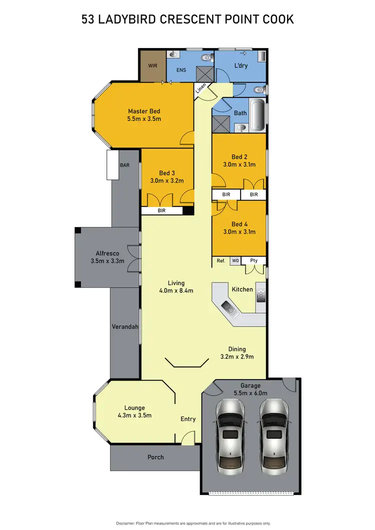 Floorplan of Homely house listing, 53 Ladybird Crescent, Point Cook VIC 3030