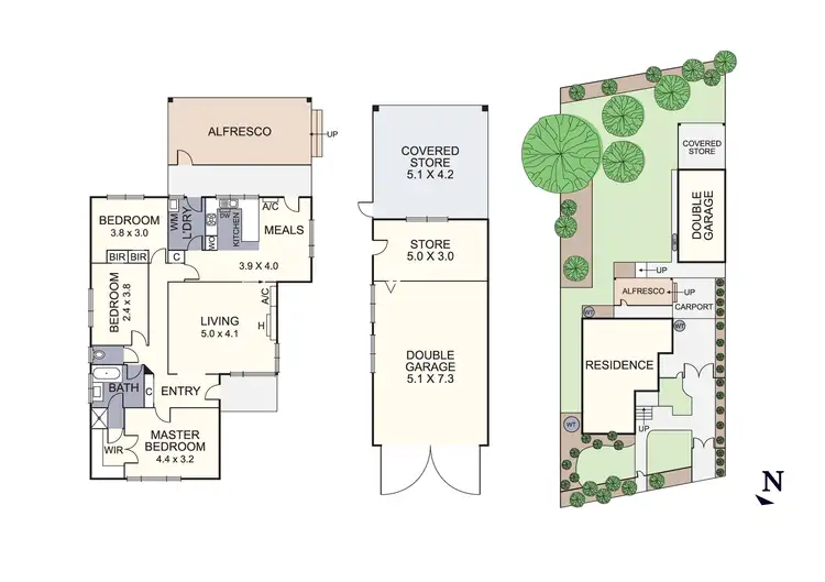 Floorplan of Homely house listing, 44 Taronga Crescent, Croydon VIC 3136