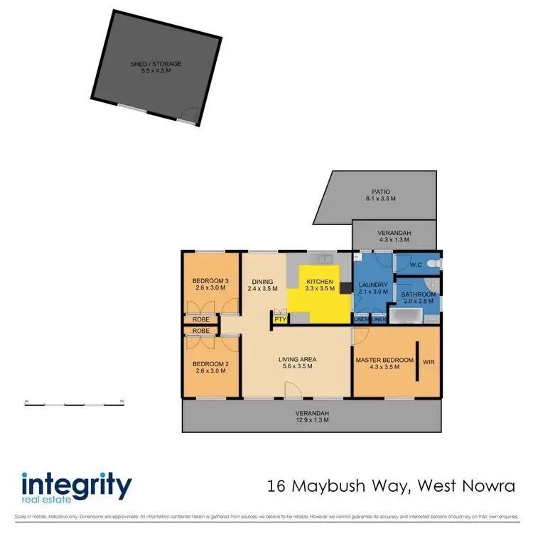 Floorplan of Homely house listing, 16 Maybush Way, West Nowra NSW 2541