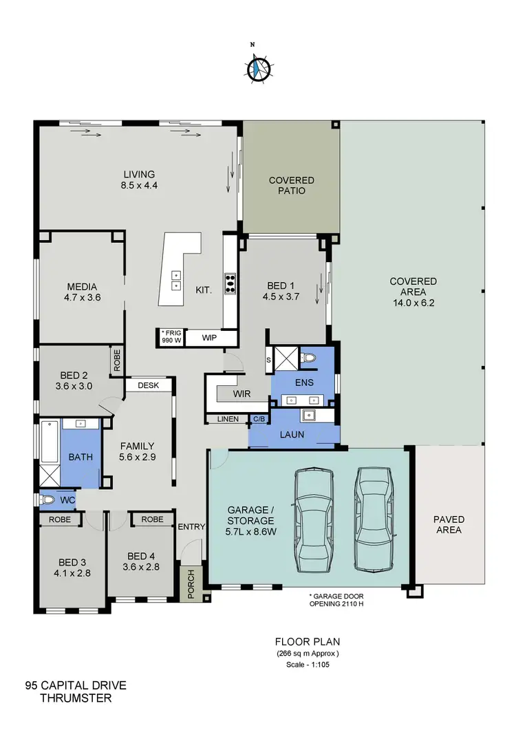 Floorplan of Homely house listing, 95 Capital Drive, Thrumster NSW 2444