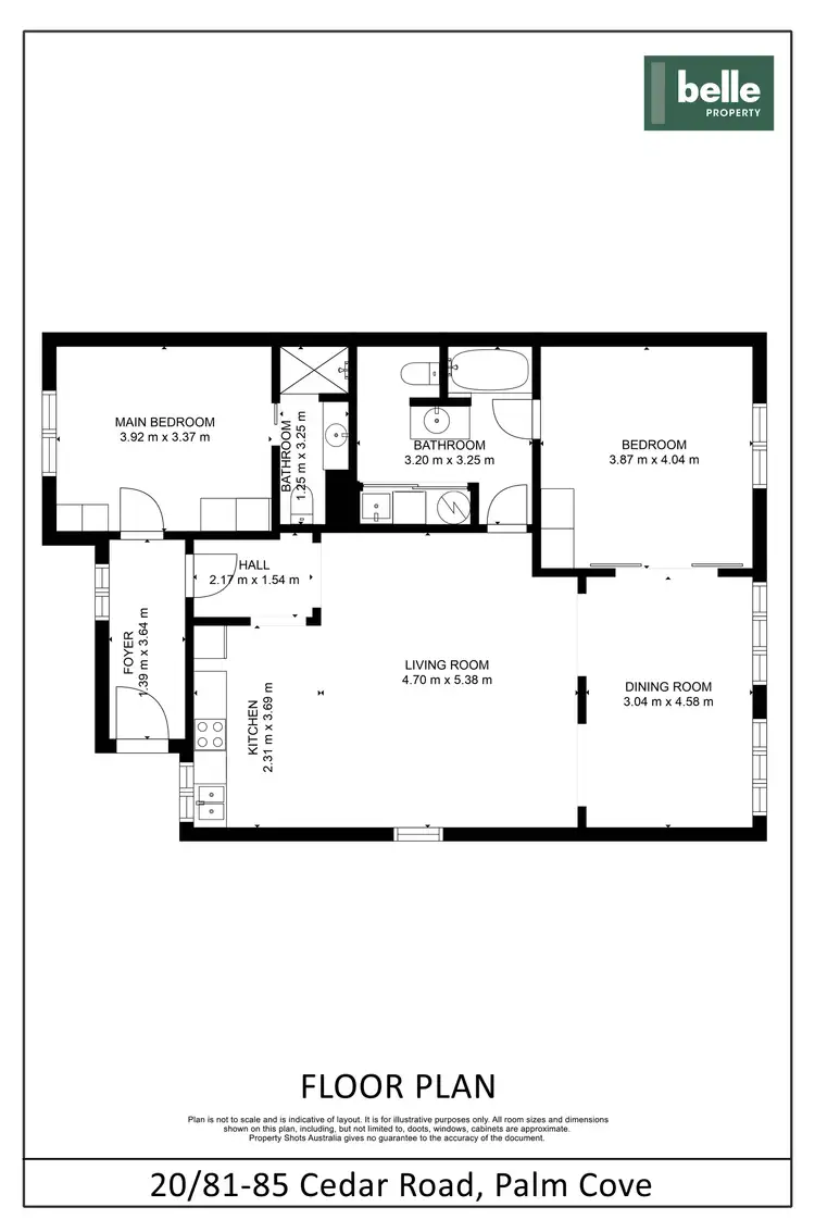 Floorplan of Homely apartment listing, 20/81-85 Cedar Road, Palm Cove QLD 4879