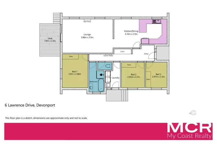 Floorplan of Homely house listing, 6 Lawrence Drive, Devonport TAS 7310