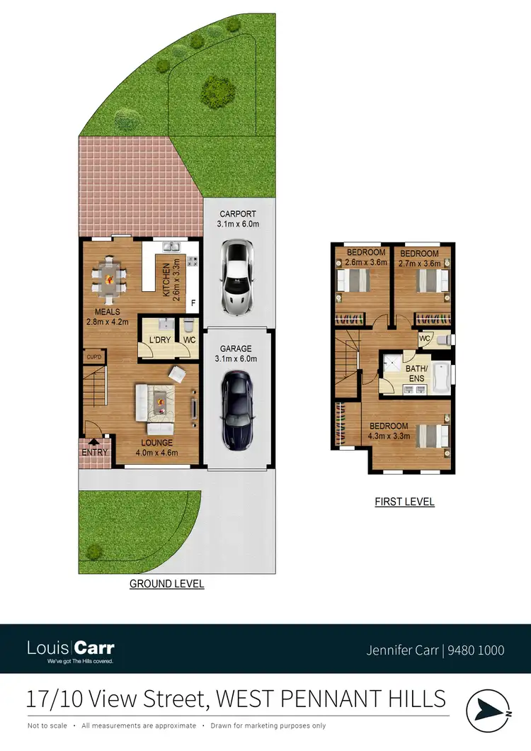 Floorplan of Homely townhouse listing, 17/10 View Street, West Pennant Hills NSW 2125