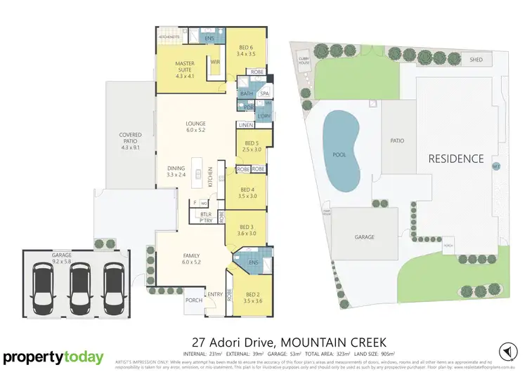 Floorplan of Homely house listing, 27 Adori Drive, Mountain Creek QLD 4557
